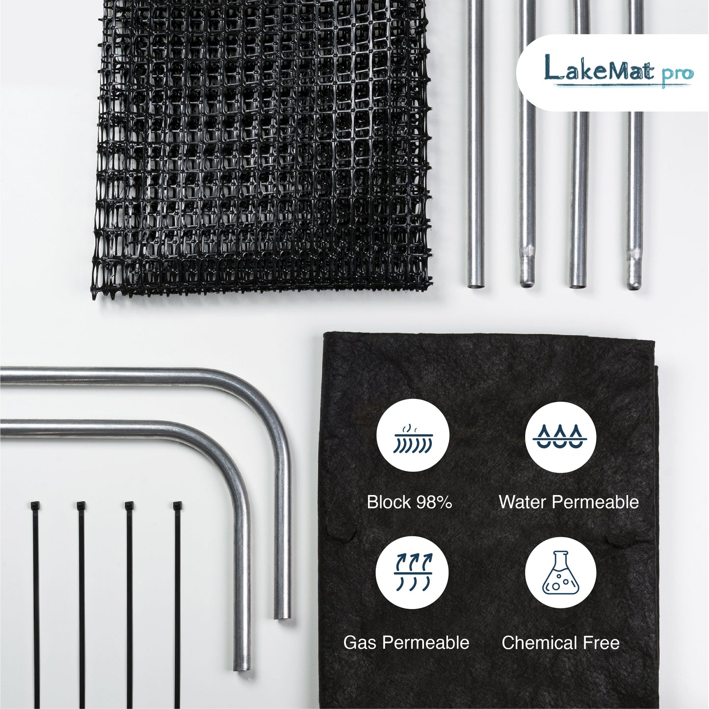 Weeds Won't Grow — With LakeMat Pro!