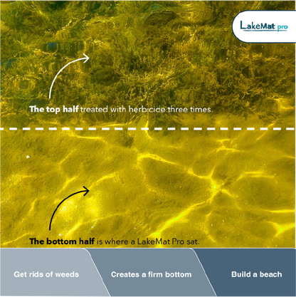 Weeds Won't Grow — With LakeMat Pro!